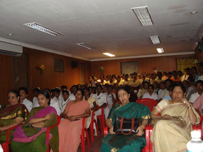 A truly multidisciplinary meeting. Attended by: Staff from most of the departments
